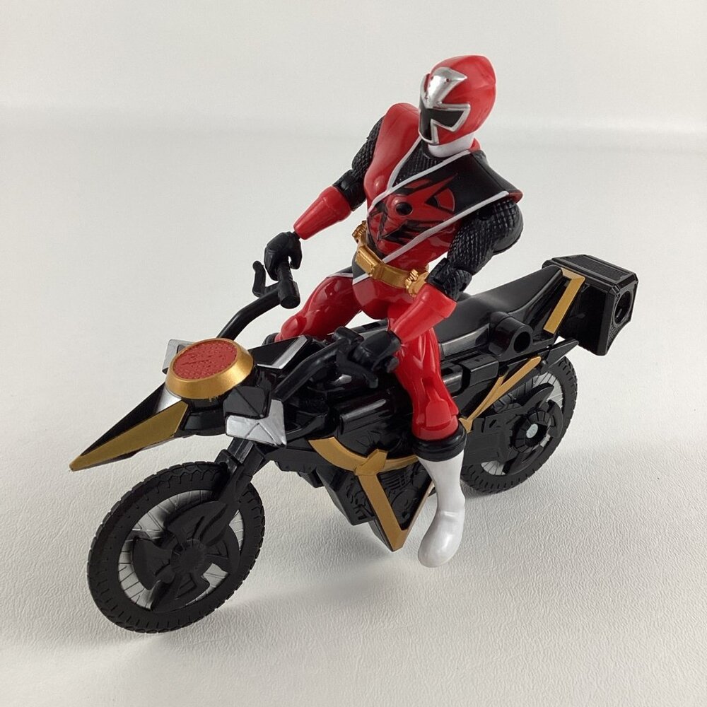 Power Rangers Ninja Steel Action Figure Motorcycle Throwing Star Bandai 2016 Toy